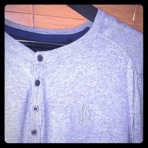 No Excess light weight but warm grey sweater